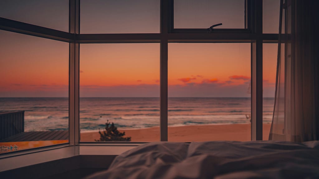 Open windows and evening light, part of my changing seasonal routines in spring.